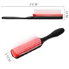 9-Rows Detangling Hair Brush Denman Detangler Hairbrush Scalp Massager Straight Curly Wet Hair Comb ► Photo 3/6
