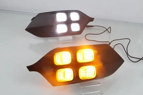 4 глаза супер Яркость автомобильные аксессуары из АБС пластика 12V светодиодные