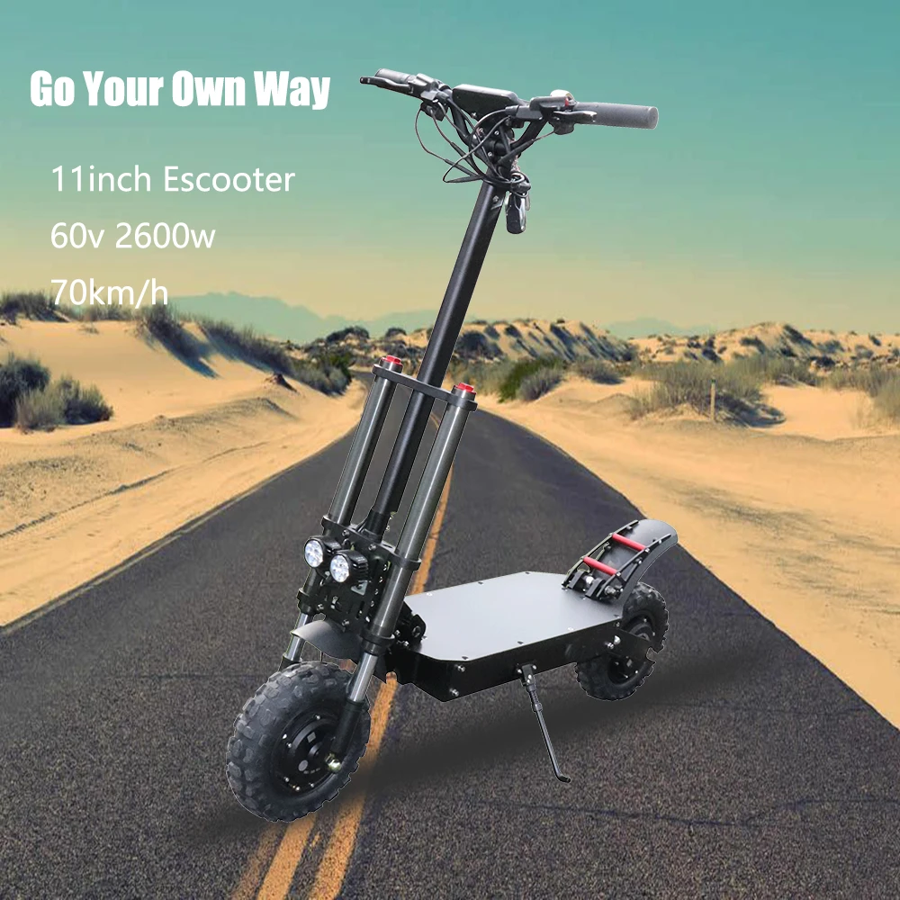  11inch Off Road Electric Scooter 105km Samsung Battery 60v2600w Foldable Escooter Hoverboard Patine