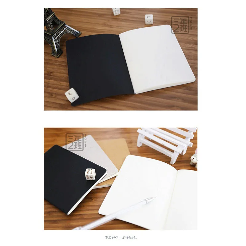 2025 Craft Notebook Office Supplies Diary Book DIY Retro The Kraft Paper Blank Memo Pad Sketch Book Notepad - 5