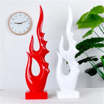 

European Style Abstraction Flame Resin Craftwork Living Room Entryway Desktop Decoration Fashion Art Ornaments X2821