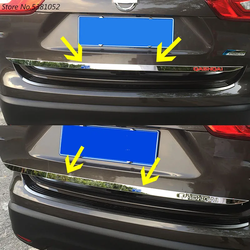 Автомобильная наклейка для Nissan Qashqai j11 2018 2019 2020 из нержавеющей стали задняя дверь
