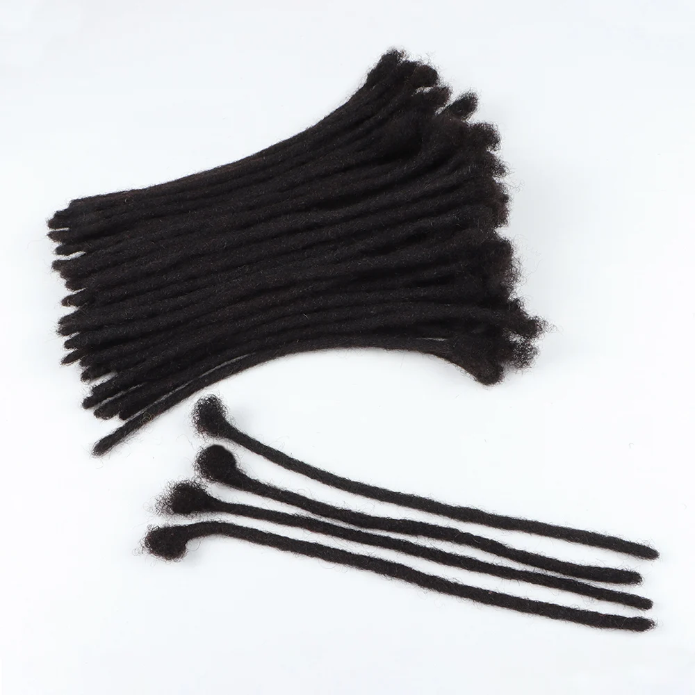 AHVast  Dreadlocks Extentions Afro Kinky Curly Hair Wholesale 100% Handmade Human Hair Locs