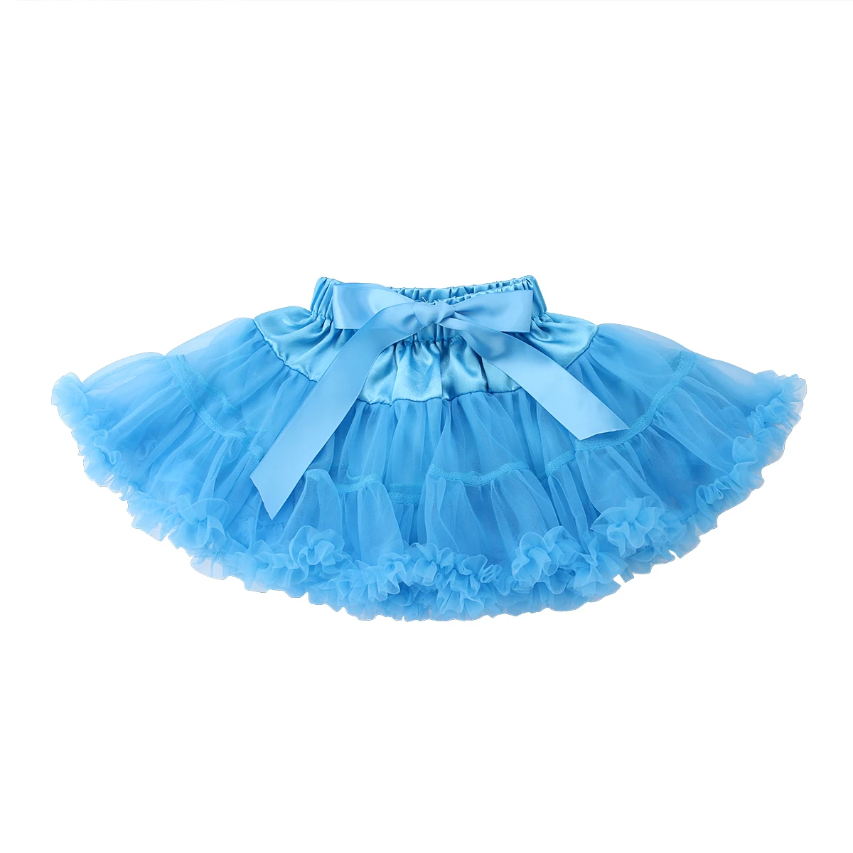 Юбки для маленьких девочек; Милые Пышные юбки-пачки для новорожденных; вечерние юбки-пачки с бантом на свадьбу; бальное платье принцессы - Цвет: Синий