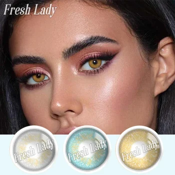 

FRESH LADY 2pcs/pair RUSSIAN Colored Lenses Eye Christmas Contact Lenses For Eyes Fashion Beautiful Pupil lentes de contacto