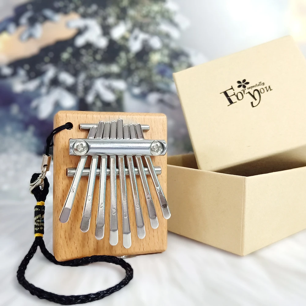 Миниатюрное пианино Kalimba с 8 клавишами отличный звук клавиатура на палец