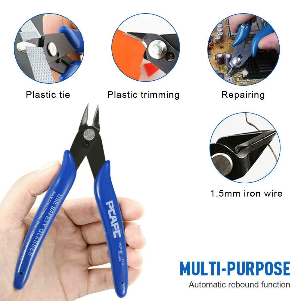 

Flush Side Cutter Precision Shear Wire Snips Pliers Tool Diagonal Mini Cutters