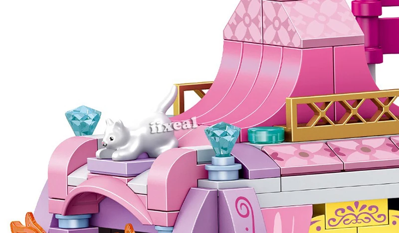 Новые игрушки принцессы совместимые DIY Windsorsed Castle Princess Royal Carriage наборы