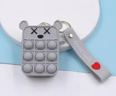 New Popit Mini Money Wallet Fingertip Toys Push Bubble Popite Pendant Bag Hot Sale Adult Decompression Toys Children Anti-Stress SS 12