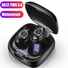 XG12 TWS стерео беспроводные наушники Bluetooth 5,0 наушники HIFI Звук спортивные наушники гарнитура игровая гарнитура с микрофоном для телефона