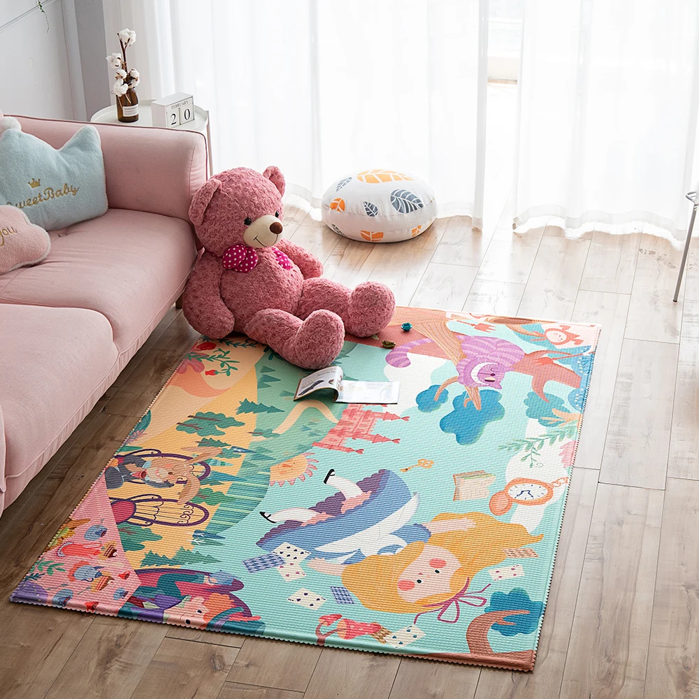 

Baby Crawling Play Mat Toys For Kids Children's Carpets Developing Mats Soft Moisture-proof Game Gym Rug Dream Girl Kids Carpet