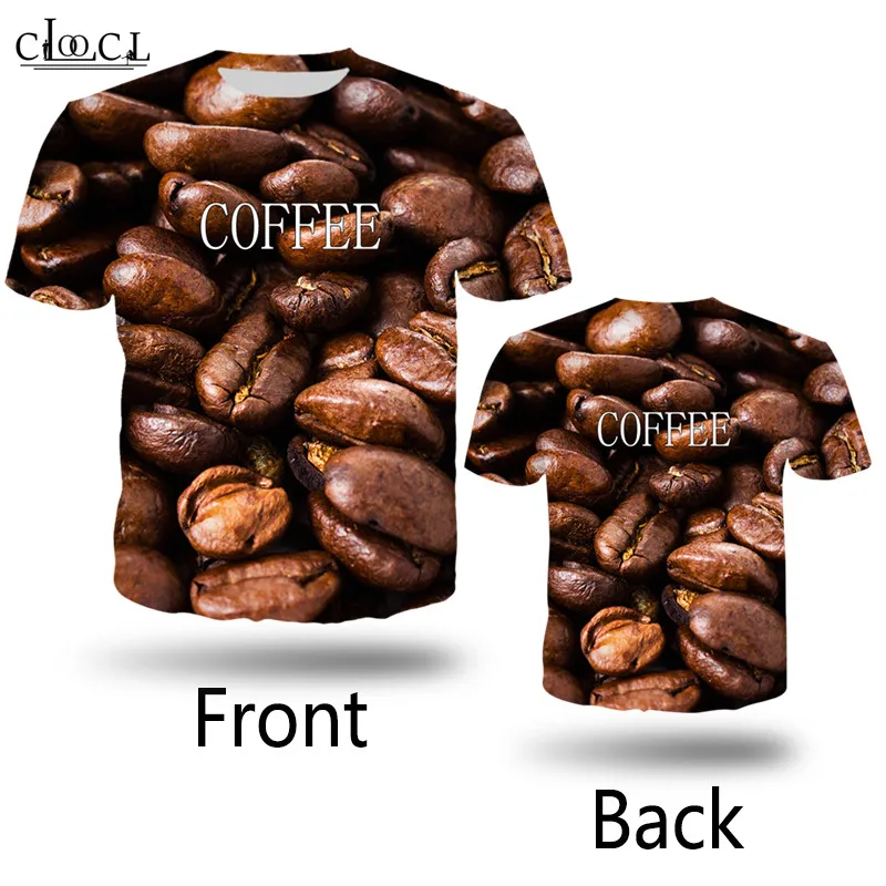 3D Fashion T Shirts Coffee Beans Printed Short Seelve T-Shirt Women Men Harajuku Hip Hop Streetwear Design Tshirt Tee Unisex Top (2)