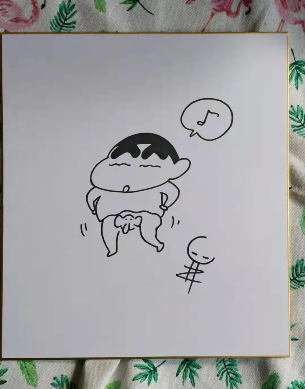 Ручная роспись Yoshito Usui Crayon Shin-chan Shikishi художественная доска подписанная 122019A