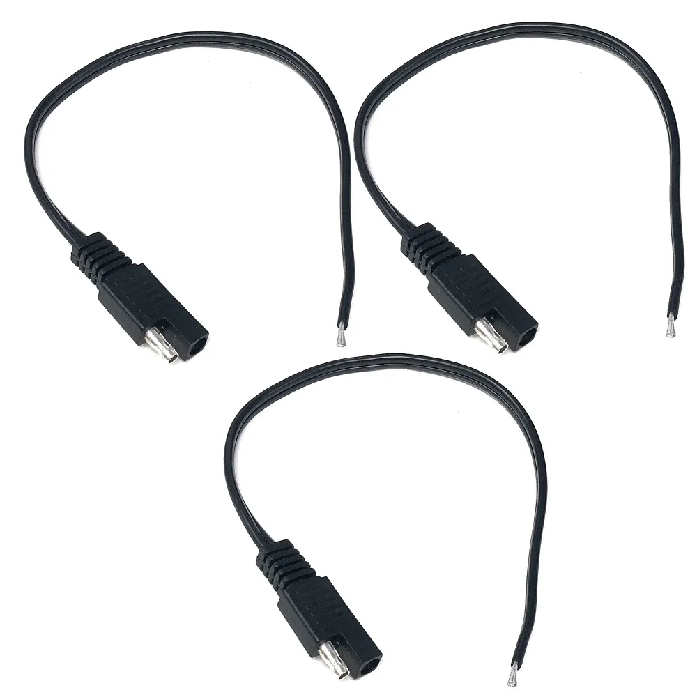 3 шт. 30 см DIY SAE Мощный Автомобильный Удлинительный кабель 18AWG 2 Pin с соединительный