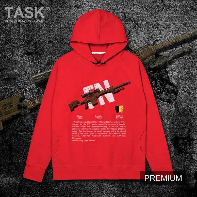 Мужская толстовка с капюшоном FN Gun свитшот длинным рукавом и принтом джедаев в