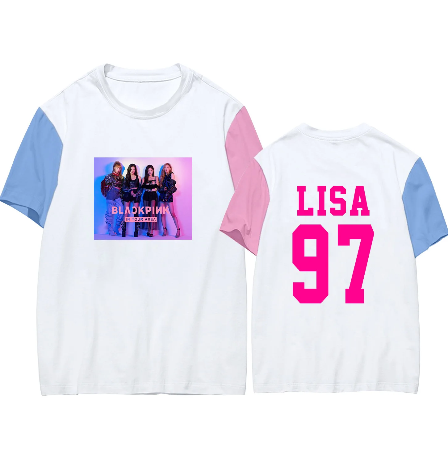 2020 Fashion Kpop Blackpink Concert T Shirt  In Your Area Kill This Love Tshirt Lisa Rose T Shirt Women Casual Top New