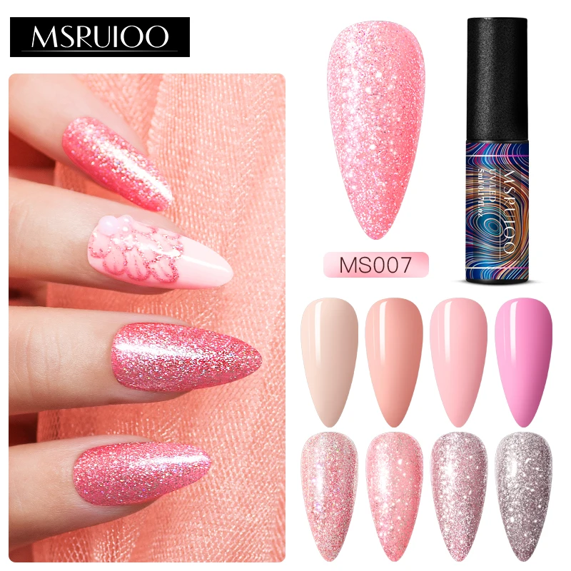 Блестящие Блестки для дизайна ногтей MSRUIOO платиновая краска гель искусство