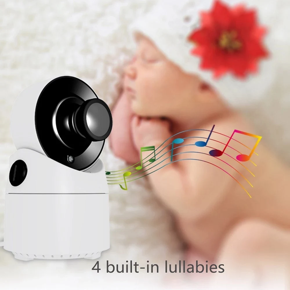 

3.5 Inch Wireless TFT LCD Video Baby Monitor with Night-Vision Real-Time Temperature Two-Way Audio 2X Zoom 355 degree PTZ Wide-A
