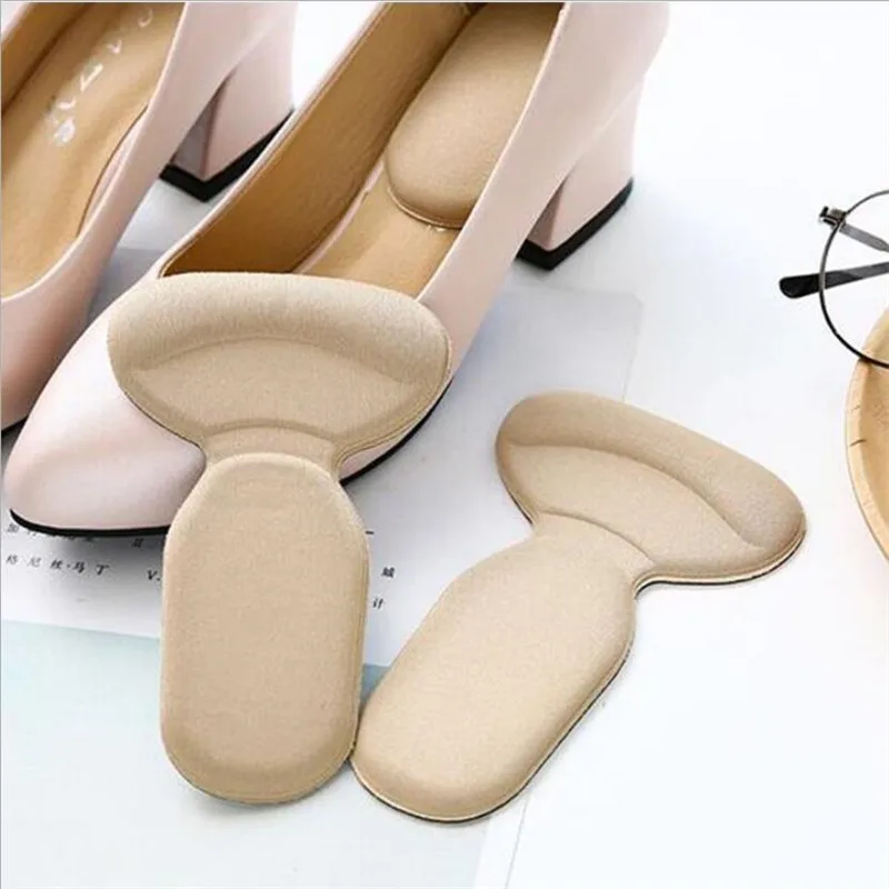 1Pair T-Shape High Heel Grips Liner Arch Support Orthotic Shoes Insert Insoles Foot Heel Protector Cushion Pads Women Shoe Insoles Heel Protector Heel Protector Pads Heel Grips