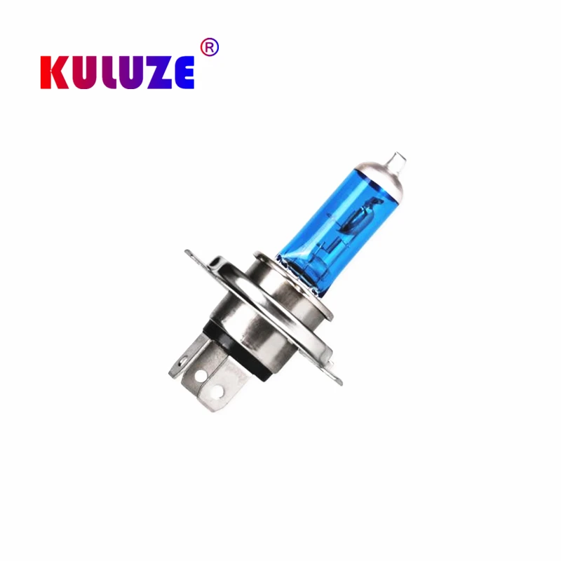 2pcs H4 60/55W 12V Super White Headlights P43t Quartz Halogen Bulb High Power 100W auto High low Light 5800K 5