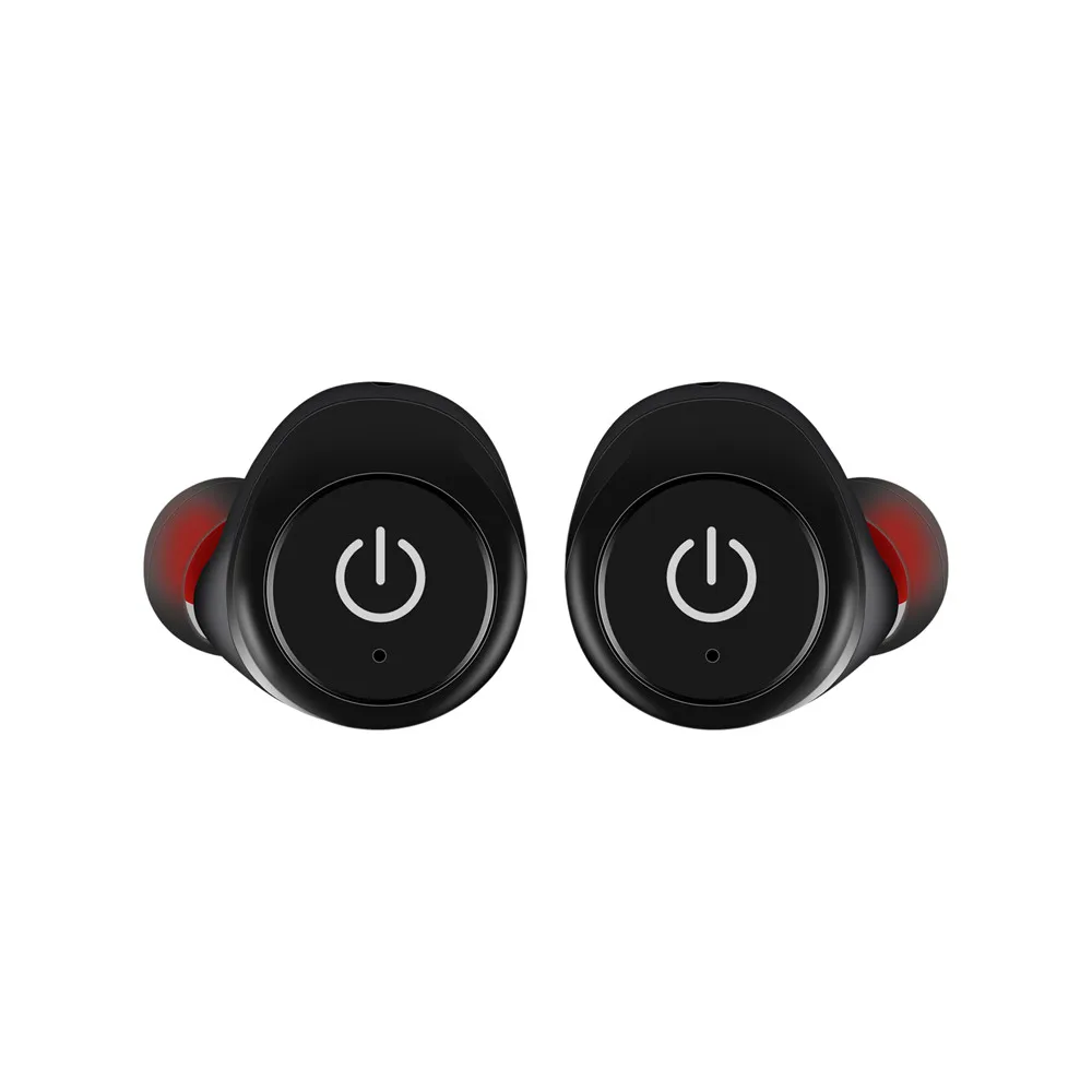 Черный Mosunx стерео наушники мини Близнецы беспроводная Bluetooth гарнитура бас беспроводная гарнитура встроенный микрофон - Цвет: Черный