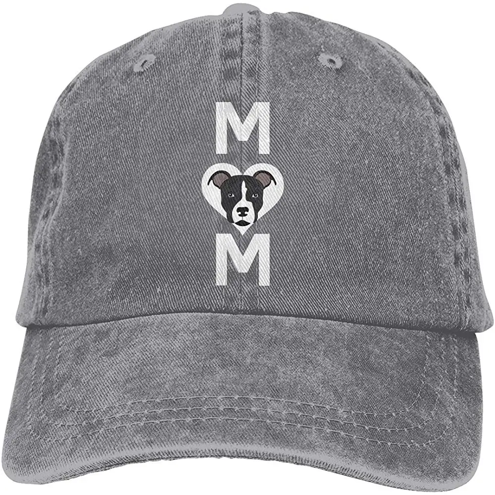 Мужская и женская Регулируемая джинсовая бейсболка s Pitbull Mom Trucker cap