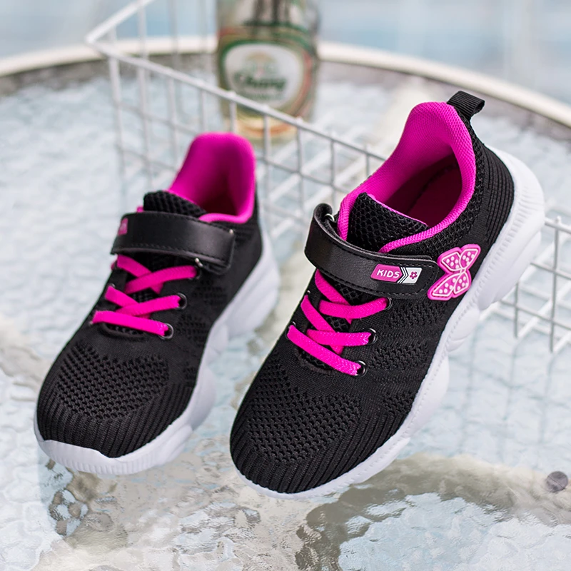 Children Sports Tennis Shoes Kids Beautiful Sneakers Girls Shoes Butterfly  Pattern Princess Shoes Girls Cute Running Trainers - Kids' Sneakers -  AliExpress