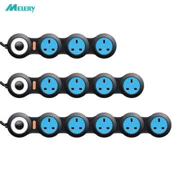 

Power Strip Surge Protector 3/4/5 Way UK Plug Electric Socket Flexible Rotary Movable Outlets10A Indicator 1.8m Extension Cord