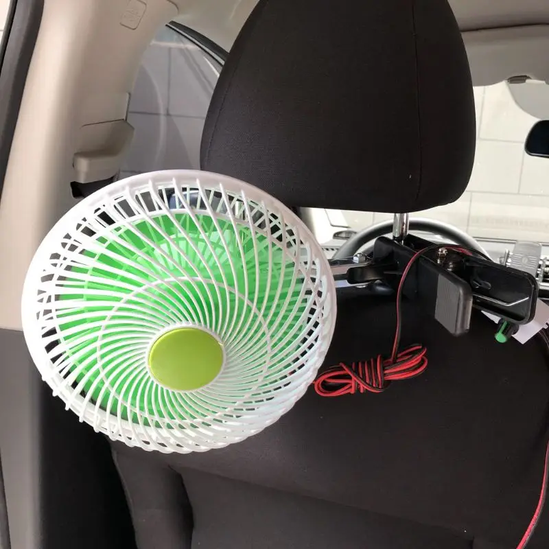 

12V Oscillating Stepless Speed Air Cooler Swing Clip Fan for Car Vehicle Outdoor