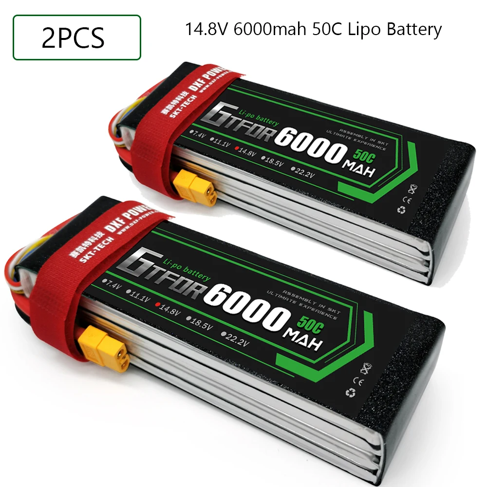 GTFDR 4S 14 8 V 6000mah 50C-100C Lipo батарея XT60 T Deans XT90 EC5 для FPV Дрон самолет автомобиль гоночный