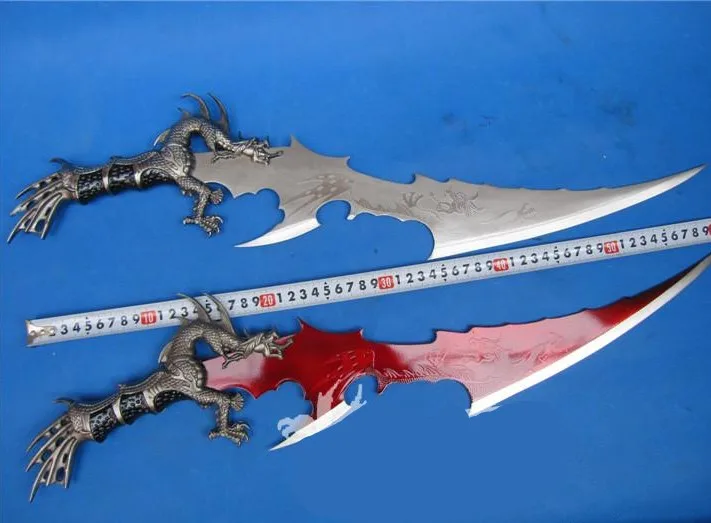 Anime scorpion sword desktop decorative short sword home decorations uncut
