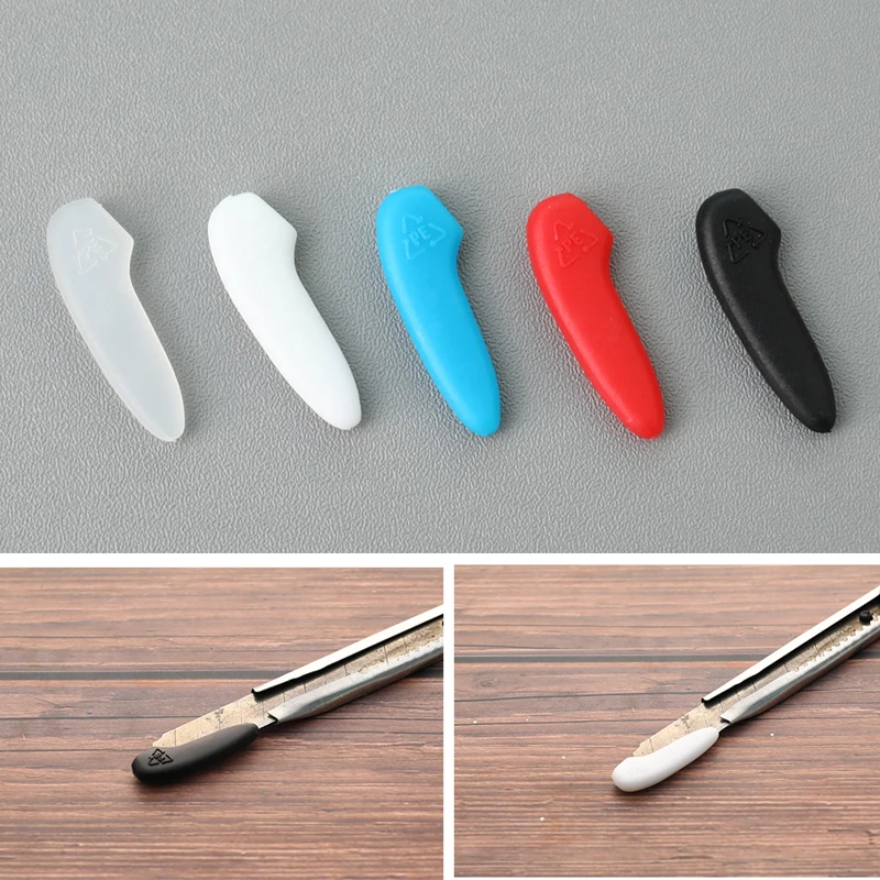 100pcs Kitchen Knivs Tip Cover Knif Point Gags Practical Protective Cover Knife Plastic Knives