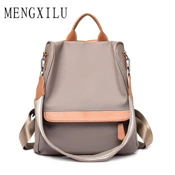 

Famous Brand Bacpack Back Zipper Pocket Anti Theft Bag Pack Nylon Detachable Strap Women Shoulder Bag Sac A Dos Femme Mochila