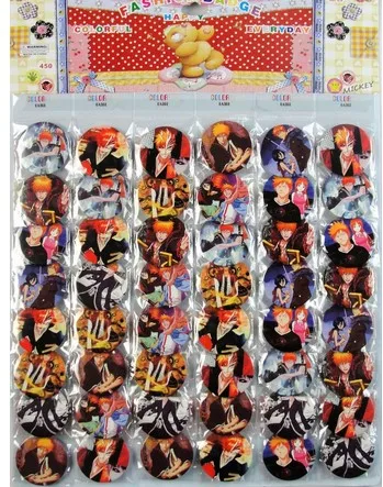 Бесплатная доставка 48 шт./компл. отбеливатель Детский мультфильм аниме-броши