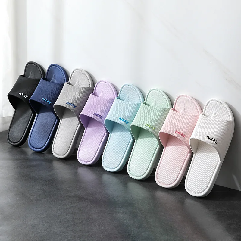 

2020 Japanese-style Anti-slip Slipper Summer Soft Bottom ju jia ke for Bathroom Hotel Bath Couples Indoor Sandals