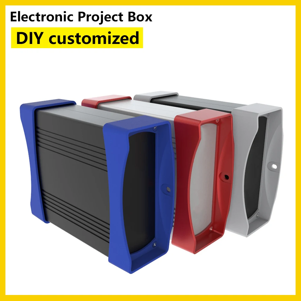 

Aluminum Junction Project Box PCB Instrument Case Cover Project Electronic Enclosure Boxes K07 106*40mm