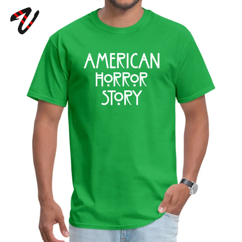 American Horror Story логотип artworknegru черные футболки Высокое качество Лето хлопковая Футболка с круглым вырезом мужские Футболки футболка - Цвет: Green