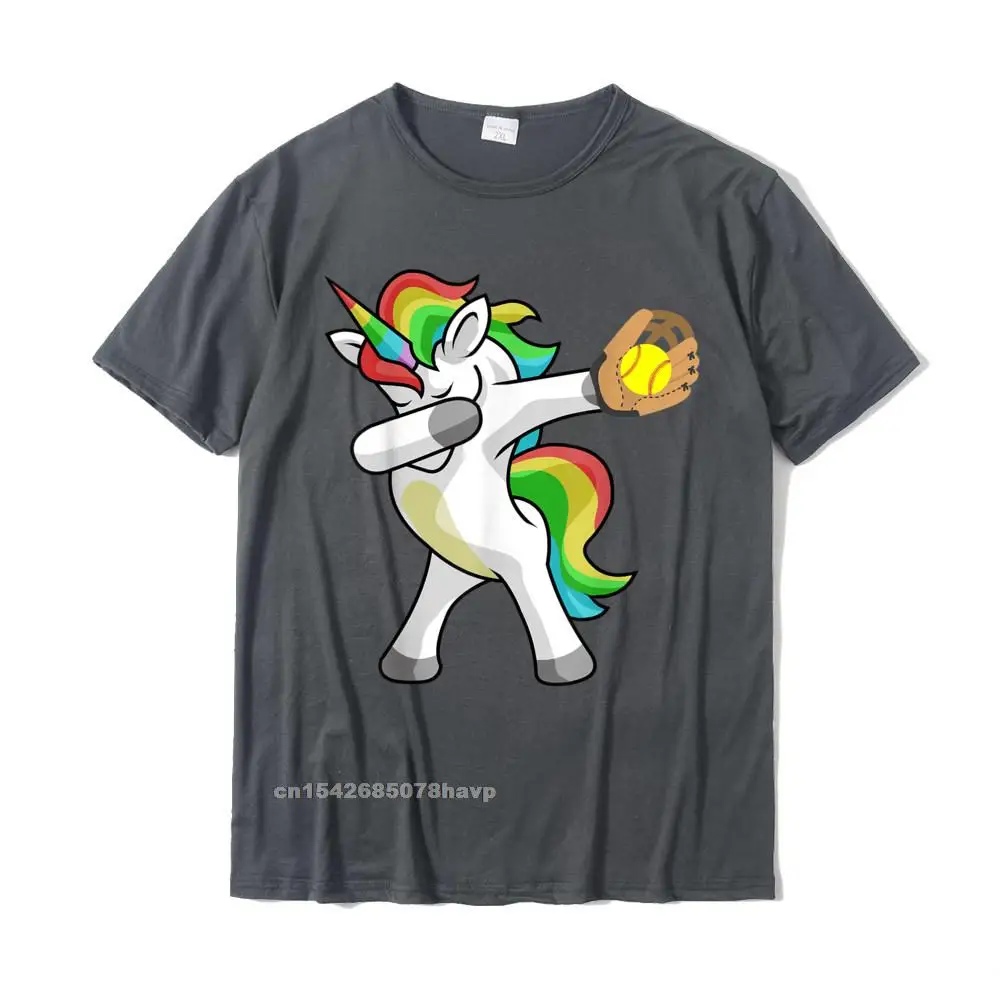 Printed Tops & Tees Funky Crew Neck Geek Short Sleeve 100% Cotton Men T-Shirt Casual Sweatshirts Top Quality Dabbing Unicorn Softball Player Funny Dab Dance Rainbow Gift T-Shirt__19. carbon