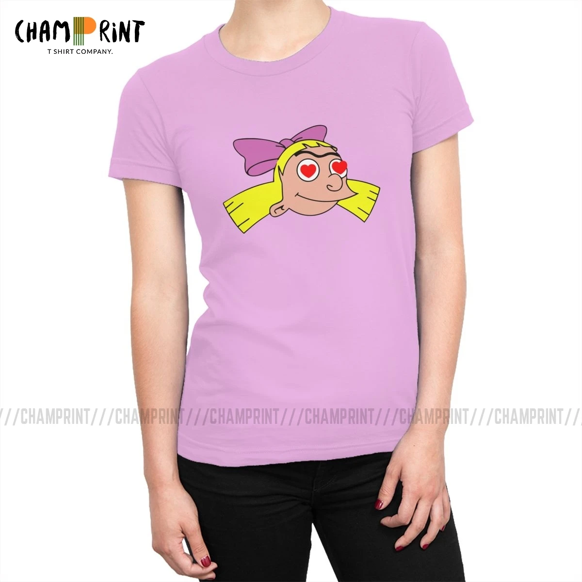 Футболка Helga Pataki для женщин подарок Idea Hey Arnold 90s мультфильм футбольная головка
