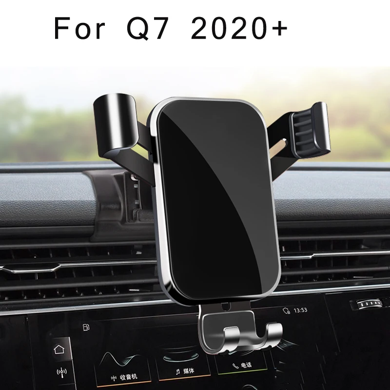 Auto Telefoon Houder Voor Audi Q7 Q8 4M Air Vent Mount Auto Styling Bracket Gps Stand Draaibare Ondersteuning Mobiele accessoires