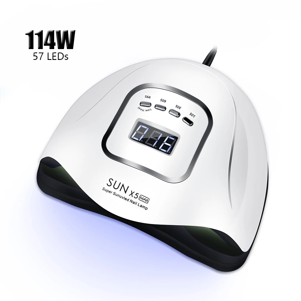 

114/90/72/36W High Power Nail Dryer Fast Curing Speed Gel Light UV LED Nail Lamp For Manicure Timer And Smart Sensor