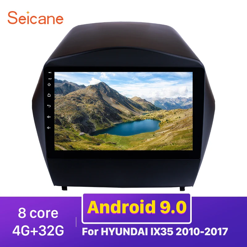 Seicane 4G+ 32G Восьмиядерный автомобильный Радио gps навигация 8 ядерный android 9,0 автомобильный мультимедийный плеер для HYUNDAI IX35 2010 2011 2012 2013