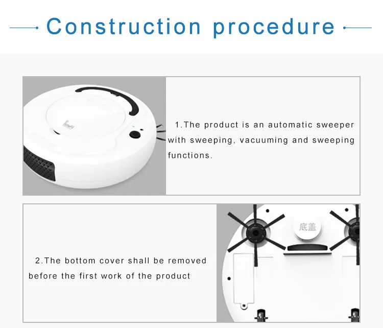 3-in-1 Automatic Sweeping Robot Strong Suction Smart Floor Cleaner Rechargeable Dust Collector Robot Wet Sweeping Vacuum Cleaner