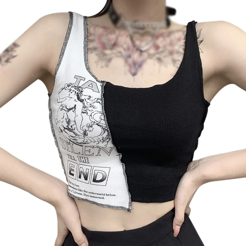 Punk tank tops womens Clearance