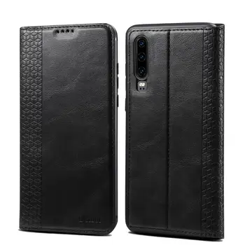 

Case For Huawei P30 P30 Pro P30 lite Retro Leather Ultra Thin Luxury PU Leather Card slots Flip Cover Case 2019