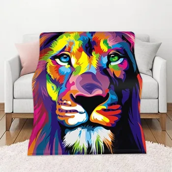 

DIY Custom Blanket Painted Animal Autumn and Winter Warm Sofa Blanket Digital Printing Double-Sided Flannel Airable Blanket
