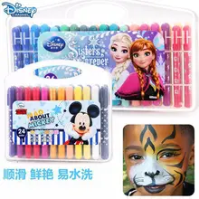 12/24/36 в коробках цветные мелки Капитан Америка воды-цветные ручки disney Микки и Минни Маус студент школьные принадлежности карандаши