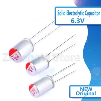 

10 PCs/Lot Dip Solid Electrolytic Capacitor 6.3V 100uF 220uF 330uF 470uf 560 820 1000uf