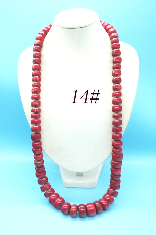Промо-акция! Классическое коралловое ожерелье, натуральное красное Коралловое ожерелье, африканские мужские свадебные украшения