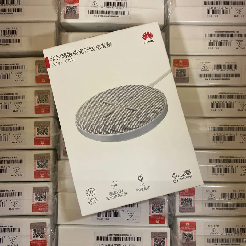 HUAWEI CP61 Super Charge Wireless Charger Max 27W Smart HUAWEI Mate30 Pro RS Compatible for IPhone Samsung for Xiaomi